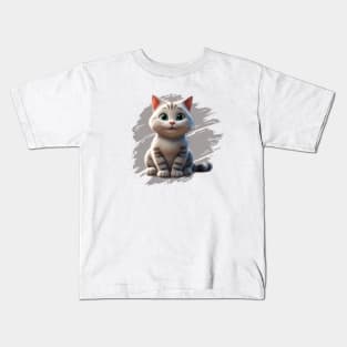 Cute Kitten Sitting Kids T-Shirt